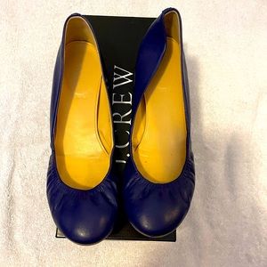J Crew Cece leather ballet flat in Tuscan grape - sz 8